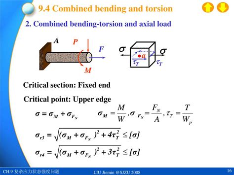 combined bending and torsion test equipment|combined bending and torsion formula.